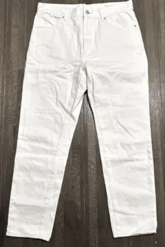 《美品》BEAUTY&YOUTH ストレート　ホワイトデニムパンツ