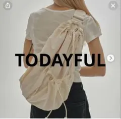 TODAYFUL ナイロンギャザーバッグ　バッグパックのサムネイル