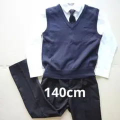 値下定価37,800円　新品コムサデモード男児スーツ　フォーマル140 COMME CA ISM フォーマル 発表会 卒園式 入学式 マイクロ