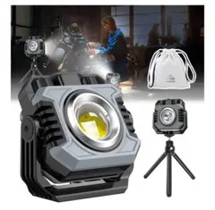 ♥✨️LED投光器 充電式 COBライト 5000ルーメン 防水 360°回転