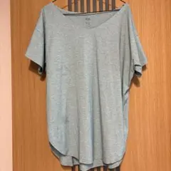 UNIQLO AIRism 半袖Tシャツ L グリーンのサムネイル