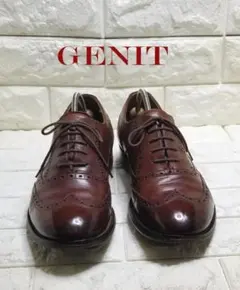 GENIT ウィングチップ ビジネスシューズ ブラウン　26.5cmのサムネイル
