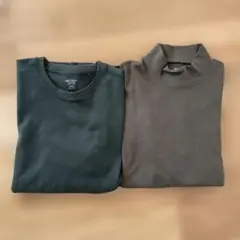 2枚セット　UNIQLO ユニクロ ソフトタッチコットン　ロンT 長袖　L