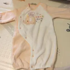 ツーウェイ・ドレスオール オレンジとホワイト 95cm以下用