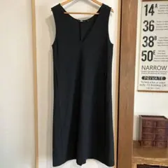 美品 ユニクロ ブラッシュドジャージージャンパースカート　M