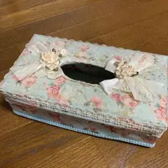 デコパージュ薔薇雑貨**ソフトパックティシュケース**♪クラッシック