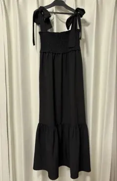 ブラックキャミワンピース M しまむら