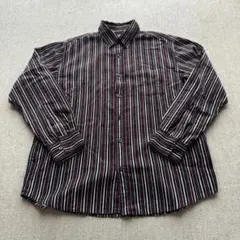 【美品】VILLAND コーデュロイ ストライプシャツ L マルチカラ