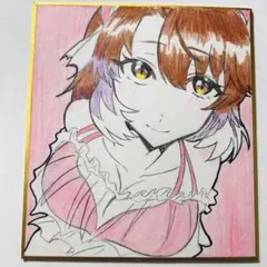 ジェンティルドンナ 色紙 ウマ娘 アナログイラスト ファンアート
