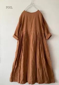 プリスティン ヤクコットン 綾ダブルガーゼパジャマワンピース M