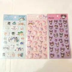 ★ぷくっとシール しろたん×はぴだんぶい クロミ マイメロ サンリオ セット