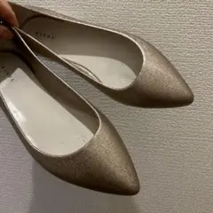 RANDA ポインテッドトゥフラットシューズ　防水