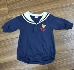 くま襟/セーラー襟ロンパース　futafuta