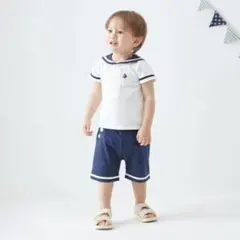 【mitete】ベビーセーラー服　セットアップ