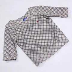 最終★美品★BURBERRY ブルーレーベル♡ノバチェック♡カットソー♡ロゴ刺繍