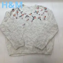 H&M 花柄刺繍 セーター EUR 146/152