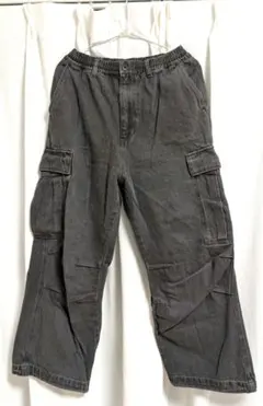 美品&即決可&即発送&送料込 ROOTTHREE スラブデニムワイドカーゴパンツ