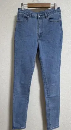 GU スキニーデニム ライトブルー ハイウエスト　サイズ70