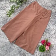 ✨NOBLE✨サイズ34(XS) ラップ風 ワイドパンツ ピンクベージュ