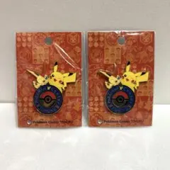 ポケモンセンター トウホク ロゴピンズ セット ピカチュウ ビクティニ　２個