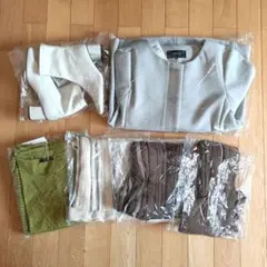 未使用コムサイズム　コート　トップス　スカート　ブーツ　6点まとめ売り