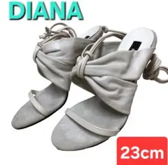DIANA アンクルストラップサンダル 23cm オフホワイト レザー 日本製