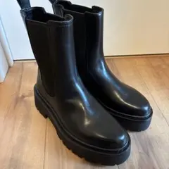 サイドゴアブーツ　ブーツ　厚底