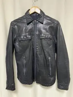 トゥモローランド 羊革 ラムレザー ririジップ使用 ライダースジャケット M
