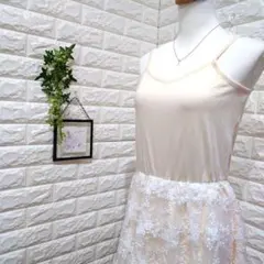 ナイスクラップ【F】レディース キャミソール ワンピース 刺繍 レース