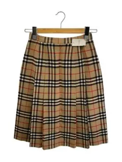バーバリー ブルーレーベル ノバチェック 柄 巻き ラップ スカート ベルト