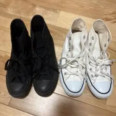 オールスター ハイカットスニーカー ブラック ホワイト セット