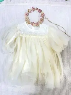 女の子ドレス80 ヘッドアクセサリーセット