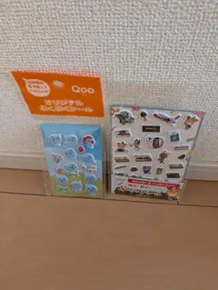 Qoo 明治のお菓子 ぷっくりシール 2種セット