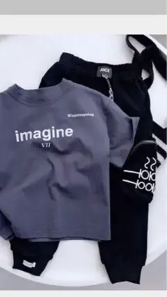 新品⭐︎子供服Tシャツ140センチ　グレー