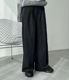 ストライプスラックス ワイド