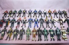 ライダーヒーローシリーズ　仮面ライダークウガ・アギト・怪人　ソフビ39体