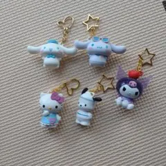 ハローキティ・マイメロディ・シナモロール キーホルダーセット