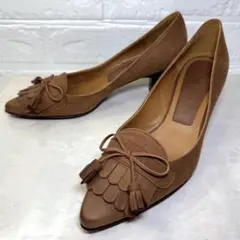 【極美品】REGAL リーガル フリンジ タッセル パンプス ローファー 24