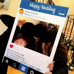 結婚式ペーパープロップス インスタフレーム ウェルカムボード ウェルカムスペース
