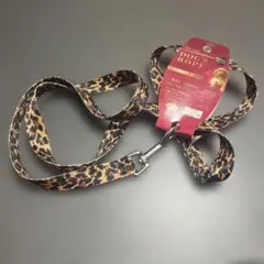 ダイソー 犬用リード ヒョウ柄 中型犬用（約10kg以下）120cm