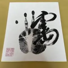 釣りキチ三平 矢口高雄先生 直筆サイン入り 色紙 - メルカリ