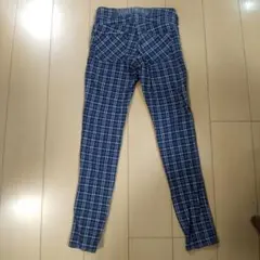 EDWIN　SOMETHING　スキニー(青チェック柄)