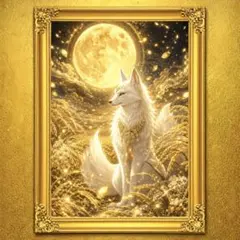 月煌金樹神景 開運絵画 アート 額縁なし 風水 スピリチュアル 御守り