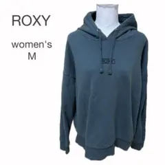 ROXY パーカー 長袖 M グリーン系 カジュアル カッコイイ オシャレ