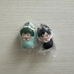 ヒロアカ　おくるみますこっとチャーム 緑谷・飯田