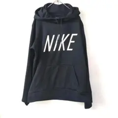 NIKE ナイキ センターロゴ プルオーバー パーカー ブラック 【人気】M