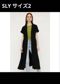 SLY ブラック シャツワンピース 半袖