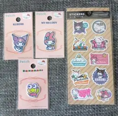 ラベル風シール　ワッペンシール3枚　サンリオ