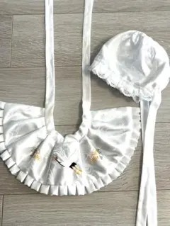 お宮参り　スタイ帽子セット