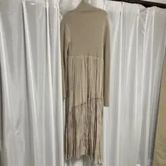 ニット ロングワンピース